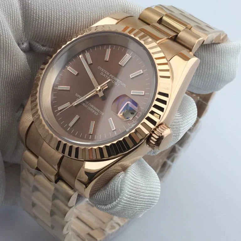 DATEJUST ROSE BROWN DIAL MOD